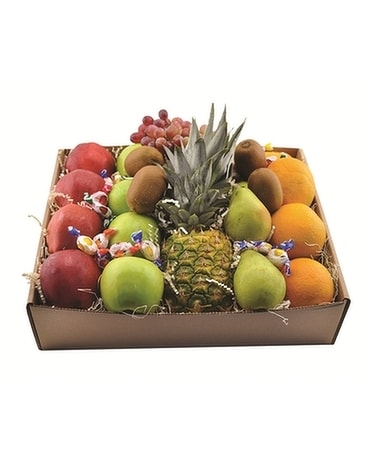 Fruit Box Flower Arrangement