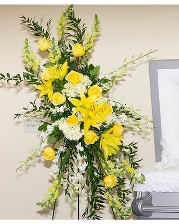 Forever My Friend Asymmetrical Spray Flower Arrangement