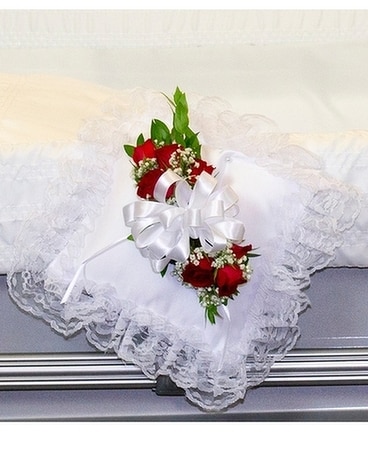 Square Casket Pillow Flower Arrangement