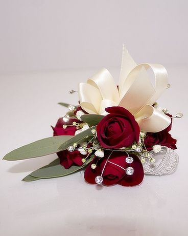 Rose Corsage with Bling Corsage