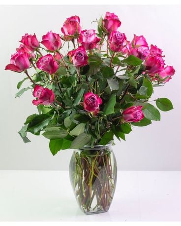 Two Dozen Roses Flower Arrangement