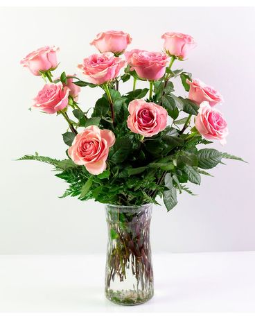 Pink Roses Flower Arrangement