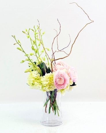 Orchid & Ranunculus Love Flower Arrangement