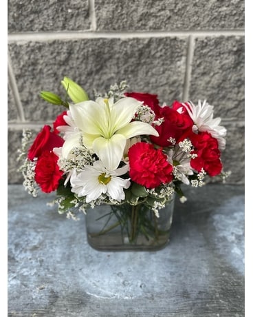 Cupid's Heart Flower Arrangement