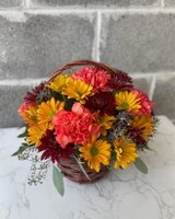 8in wicker basket size,  inches height and  inches wide.