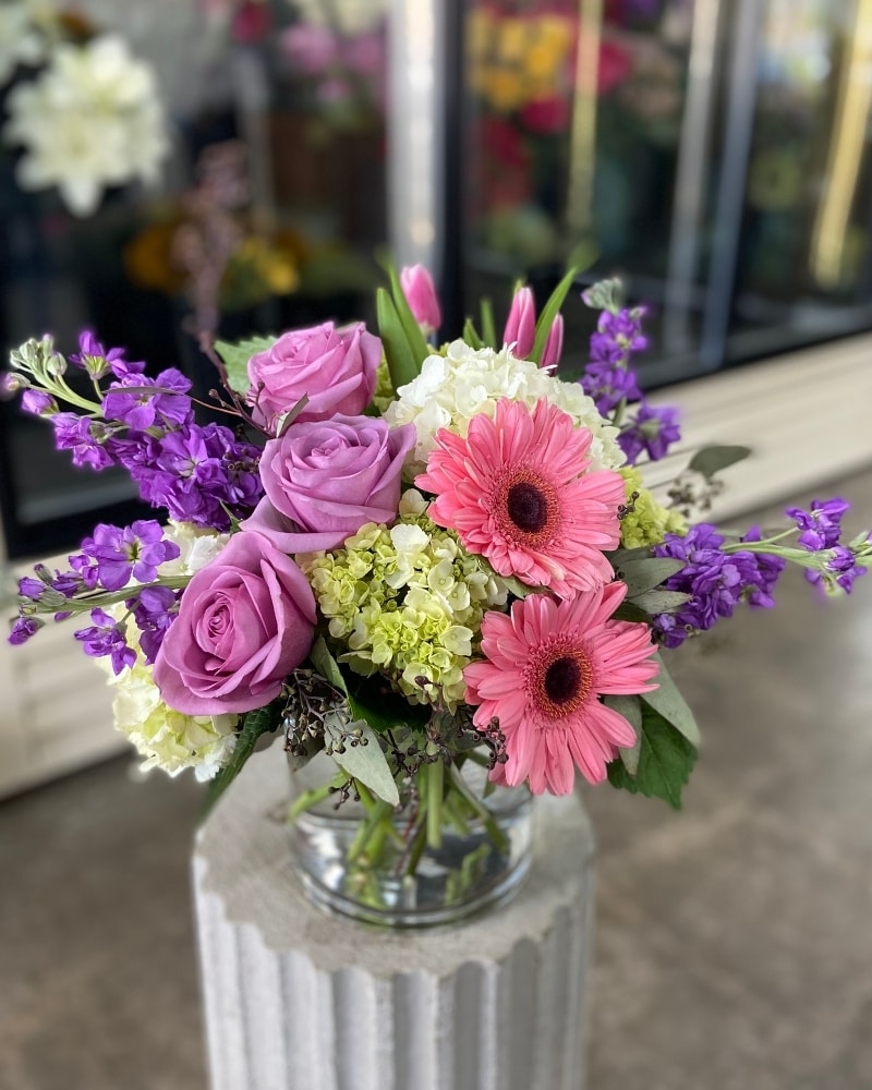 Vase store of Purple Flowers