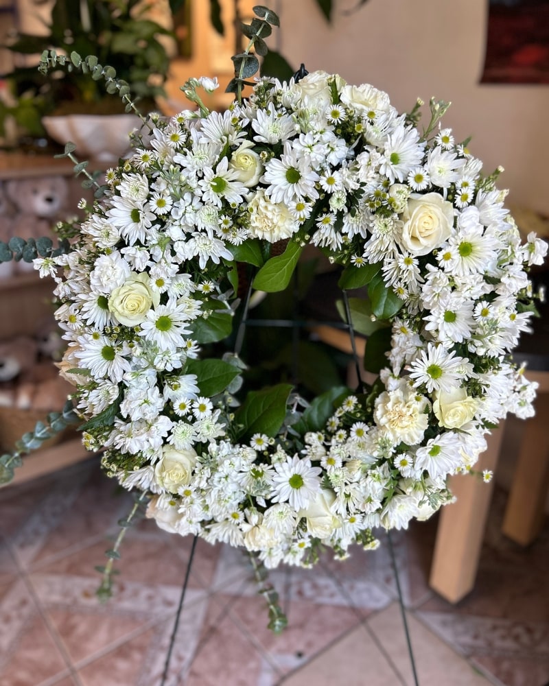 The Flower Bucket Daisy Wreath