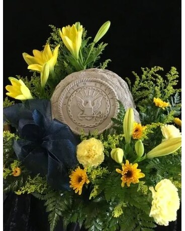Navy Flower Arrangement