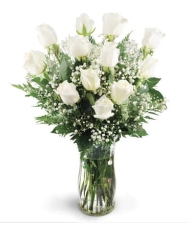 White Roses Flower Arrangement