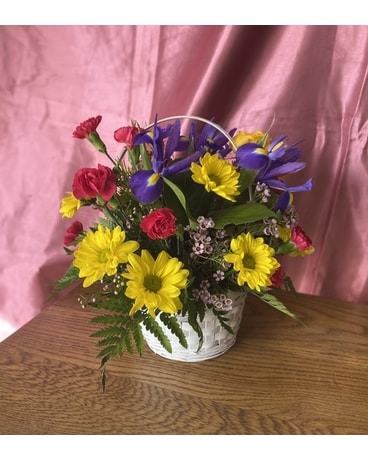Potpourri Basket Flower Arrangement