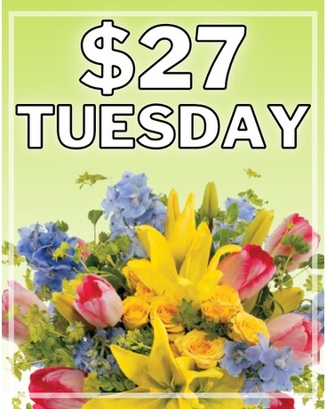 $27 Tuesday Flower Arrangement