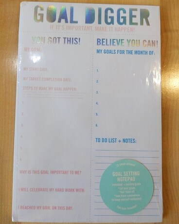 Goal Digger Notepad Flower Arrangement