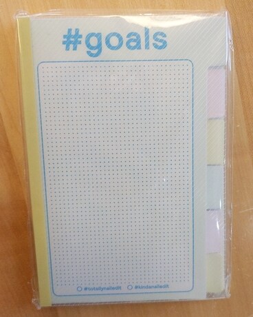 #Goals Notepad Flower Arrangement