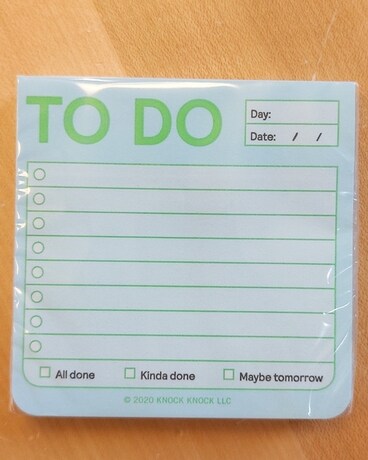 To Do Square Notepad Flower Arrangement