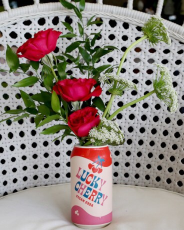 Lucky Cherry Cream Soda Flower Arrangement