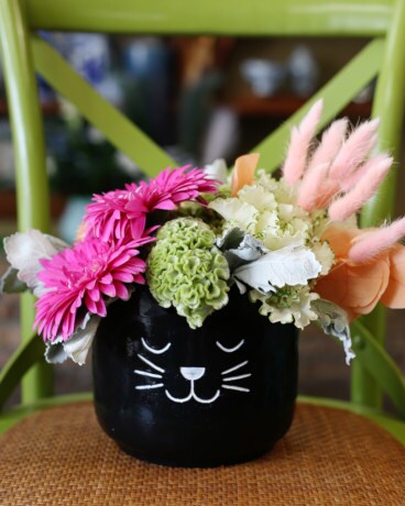Kitty Cat Flower Arrangement