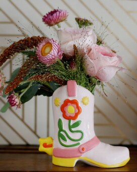 Pink Cowgirl Flower Arrangement