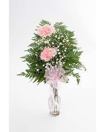 Two Carnations Flower Arrangement