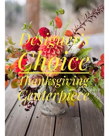 Designer's Choice Thanksgiving Centerpiece Flower Arrangement