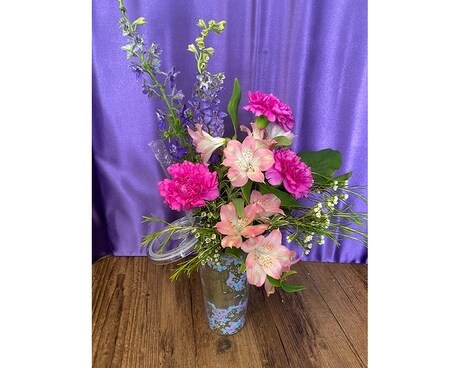 GIgi Super power Cup and Flowers Flower Arrangement