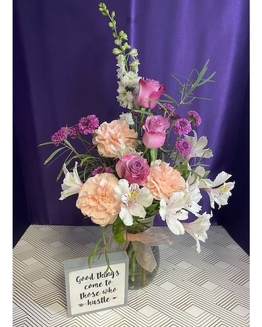 Good Things Come to Those Who Hustle Flower Arrangement