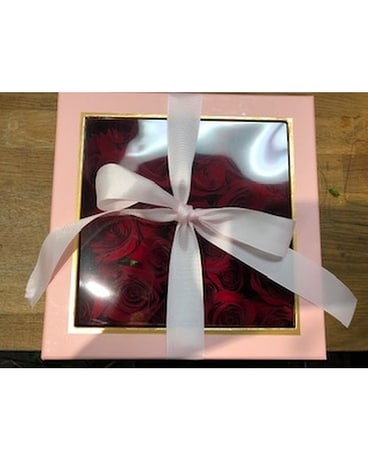 Box of Roses Flower Arrangement