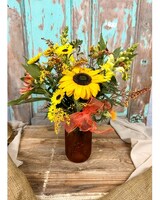 Fall size,  inches height and  inches wide.