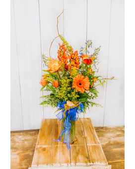 Vibrant Garden Flower Arrangement