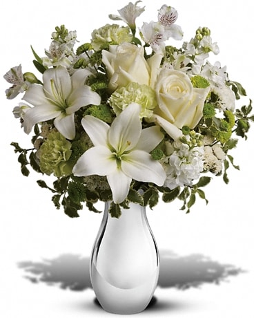 Silver Reflections Bouquet Flower Arrangement