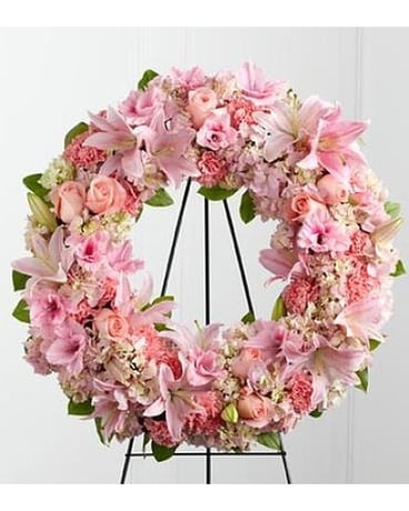 The Loving Remembrance™ Wreath Flower Arrangement