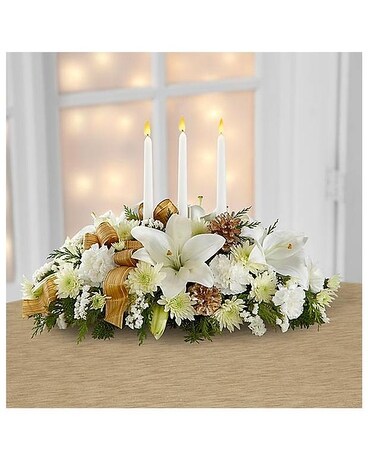 The Seasons Glow™ Centerpiece Flower Arrangement