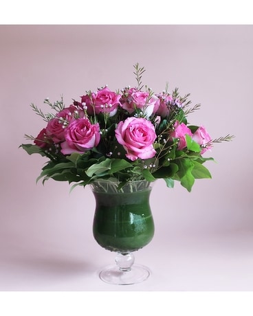 Rose Pedestal Flower Arrangement