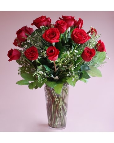 Two Dozen Roses Flower Arrangement