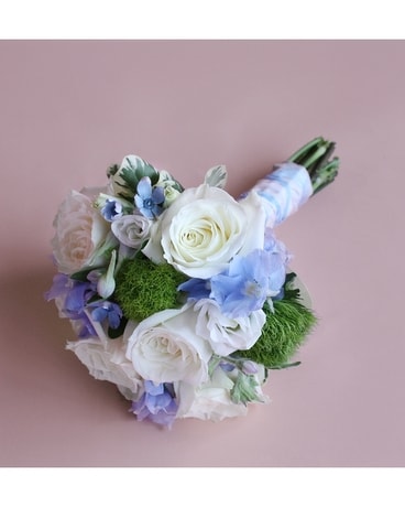 Nosegay in White & Blue Bouquet