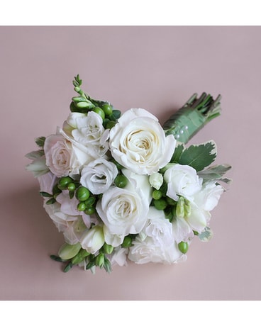 Nosegay in White & Green Bouquet