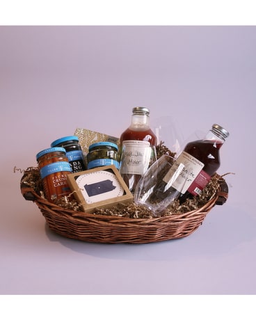 Cocktail Gourmet Basket Gift Basket