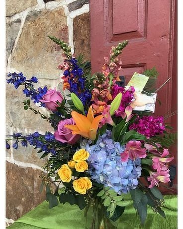 Colors of the Rainbow Flower Arrangement