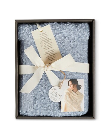Giving Shawl - 5 Soft Blue Gifts