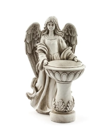 Angel with Bird Feeder - 25 Gifts