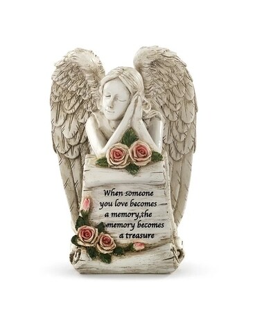 Angel Praying with Scroll Stone - 3 Gifts