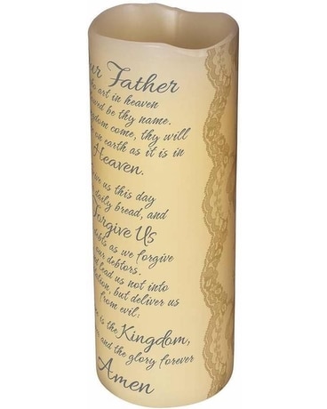 Candle - Pillar 20 - Lord's Prayer Gifts