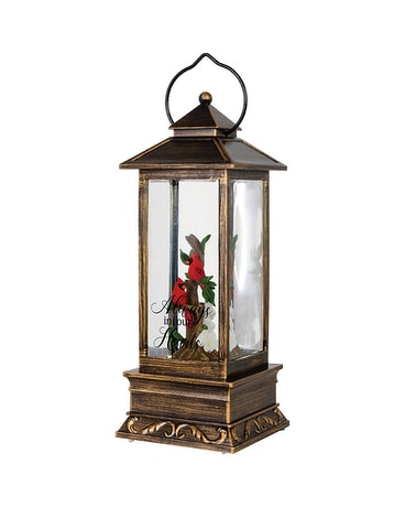 Lantern - Water Glitter - Cardinals Gifts