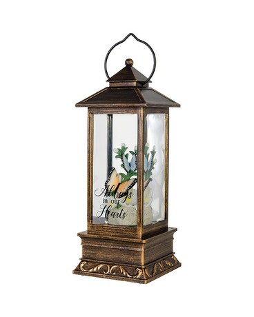 Lantern - Water Glitter - Butterflies Gifts