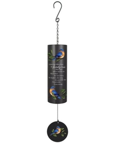Wind Chime - 36 in Black Cylinder - Family Tree Gifts