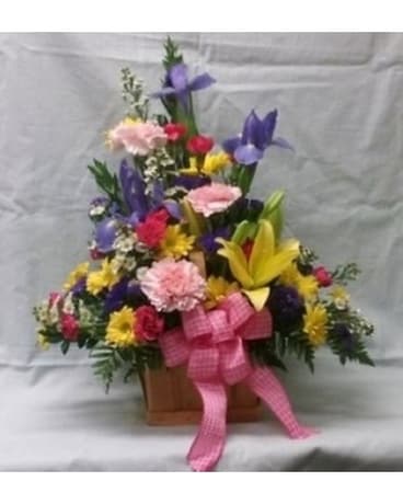 LF - Garden Basket Flower Arrangement