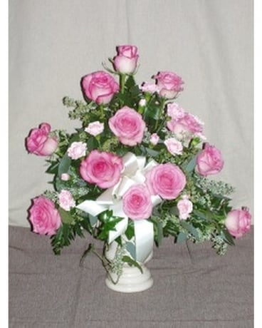 Sympathy Arrangement - Vase 2 Flower Arrangement