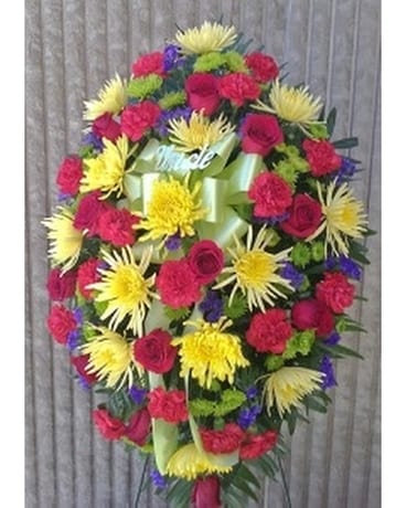 Sympathy Standing Easel - 4 Flower Arrangement