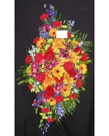 Sympathy Standing Easel Flower Arrangement