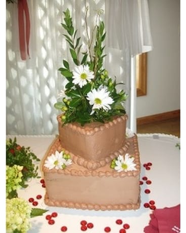 Cake - 4 Flower Arrangement