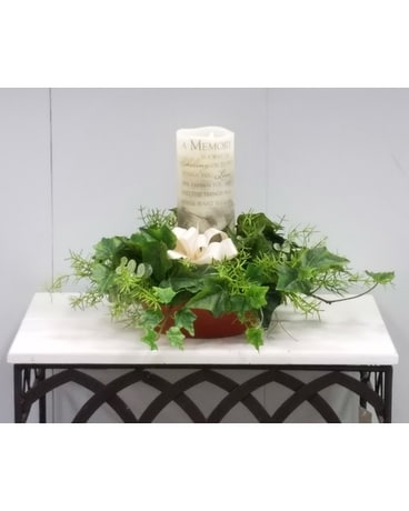 Candle Pillar Silk Arrangement Gifts